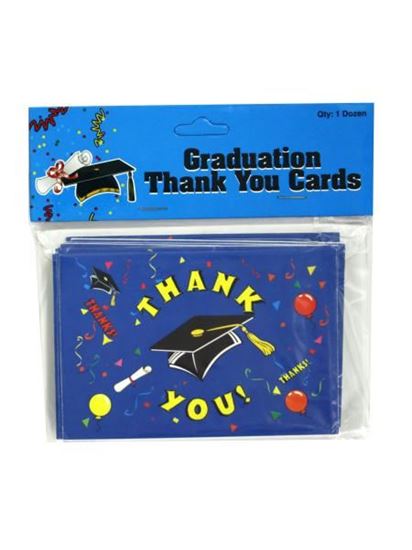 Picture of Graduation thank you notes with envelopes, pack of 12 (Available in a pack of 24)