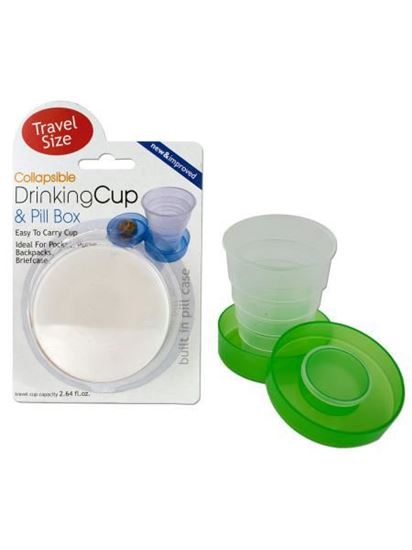 Picture of Collapsible drinking cup and pill box (Available in a pack of 24)