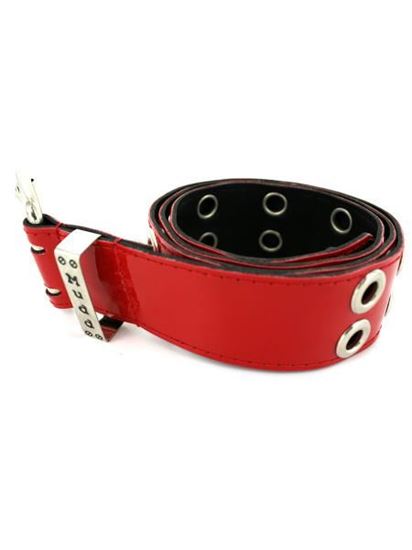 Picture of Red vinyl studded belt (Available in a pack of 20)