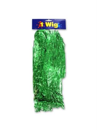 Picture of Green tinsel wig (Available in a pack of 24)
