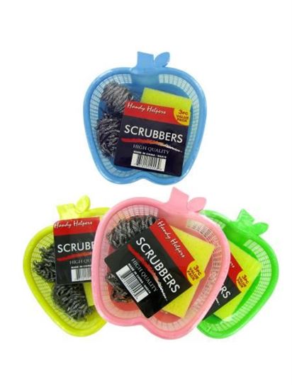 Picture of 3 Piece Scrubbers and Basket (Available in a pack of 24)