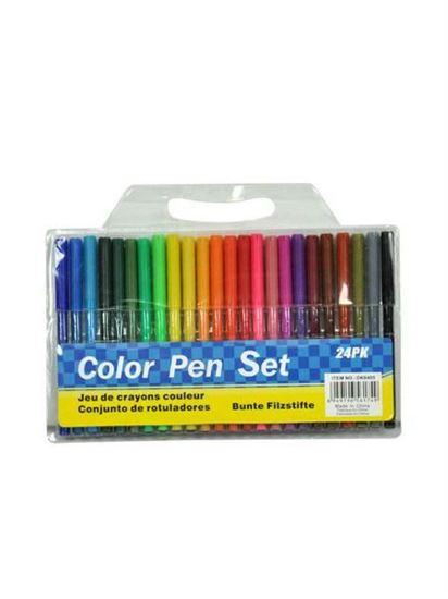 Picture of Marker pen set, pack of 24 (Available in a pack of 6)
