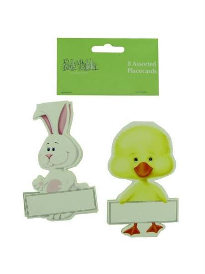 Picture of Bunny and chick place cards, pack of 8 (Available in a pack of 24)