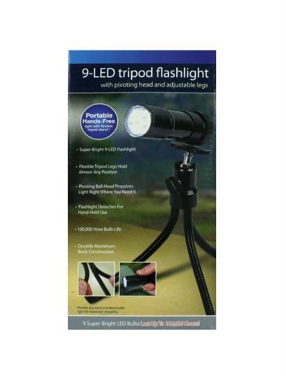 Picture of Tripod flashlight with 9 LEDs (Available in a pack of 4)