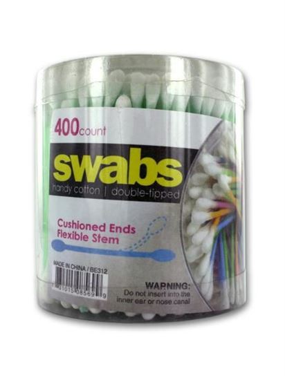 Picture of Double-tipped cotton swabs, pack of 400 (Available in a pack of 24)