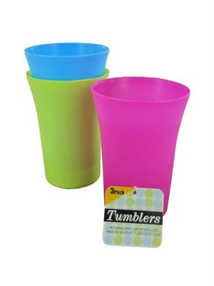 Picture of Colorful tumblers, pack of 3 (Available in a pack of 24)
