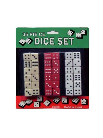 Picture of Dice set, 36 pieces (Available in a pack of 8)