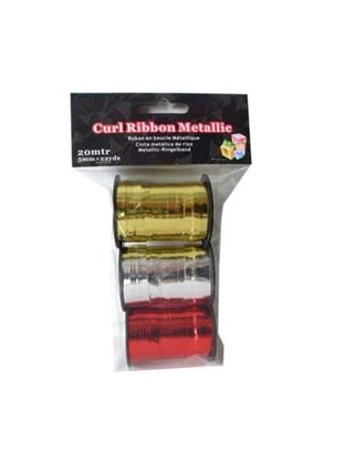 Picture of Metallic curling ribbon, pack of 3 (Available in a pack of 12)