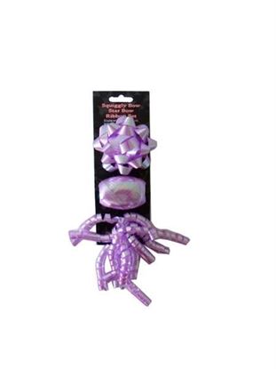 Picture of Bow and ribbon set, purple (Available in a pack of 24)