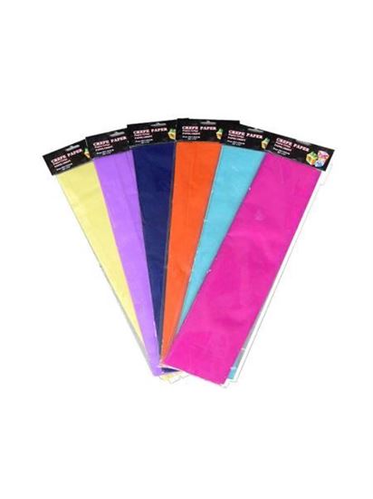 Picture of Crepe paper, assorted bright colors (Available in a pack of 24)