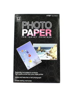Picture of 4 x 6 photo paper- 12 sheets in a pack (Available in a pack of 24)