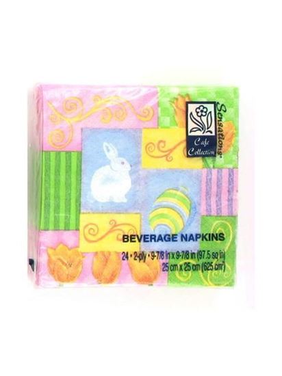 Picture of Easter beverage napkins, festive and fun (Available in a pack of 36)