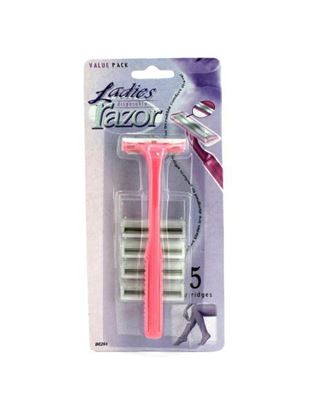 Picture of Ladies disposable razor with extra cartridges (Available in a pack of 24)