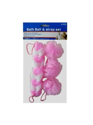 Picture of Bath scrubbie set, 4 pieces (Available in a pack of 6)