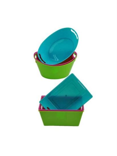 Picture of Mini tubs, 3 pack, assorted colors (Available in a pack of 24)