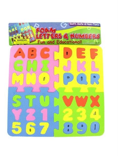 Picture of Foam letter and number puzzle (Available in a pack of 24)