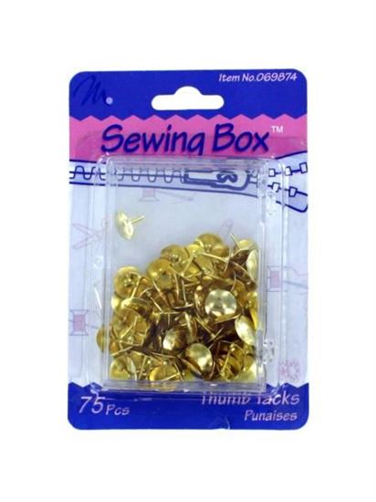 Picture of Brass thumb tacks, pack of 75 (Available in a pack of 24)