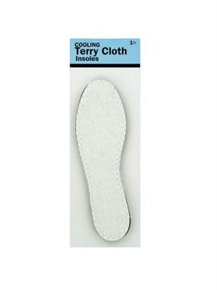Picture of Women's terry cloth insoles, assorted sizes (Available in a pack of 24)