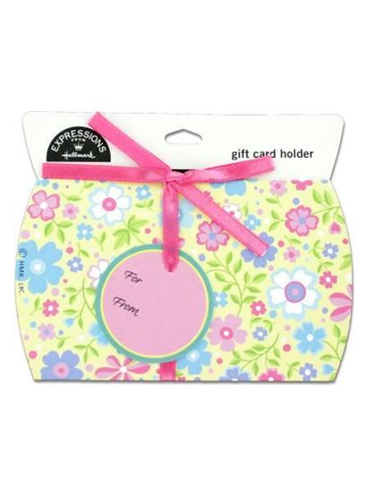 Picture of Floral gift card holder with 'to' and 'from' tag (Available in a pack of 24)