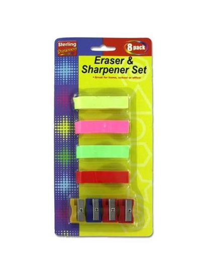 Picture of Eraser and sharpener set (Available in a pack of 24)
