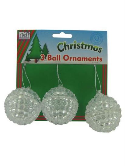 Picture of Ball ornaments, pack of 3 (Available in a pack of 24)