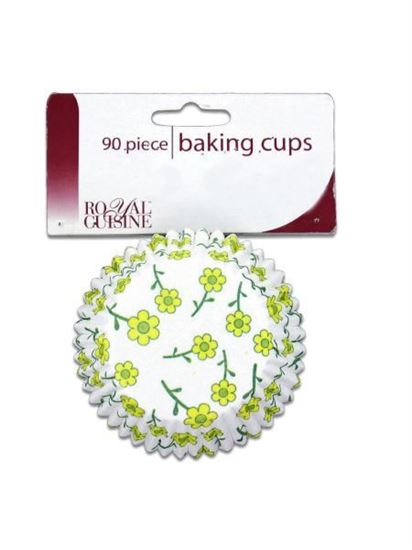 Picture of Baking cups with spring flower design (Available in a pack of 24)