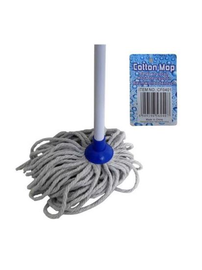 Picture of Cotton mop with metal handle (Available in a pack of 4)