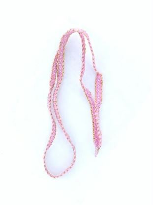 Picture of Pink and gold shoelaces, 1 pair (Available in a pack of 48)
