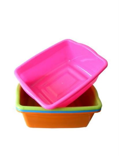 Picture of Colorful plastic oblong basins (Available in a pack of 8)