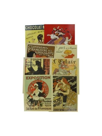 Picture of French poster art prints, pack of 4 (Available in a pack of 24)