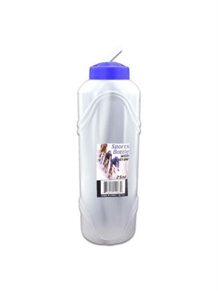 Picture of 25 oz. water bottle with straw (Available in a pack of 24)