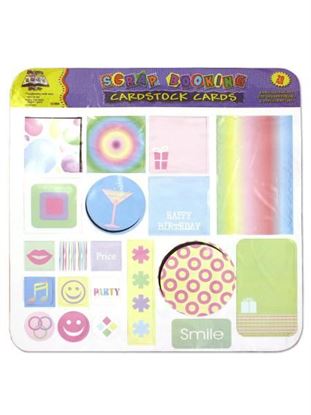 Picture of Cardstock tags for scrapbooking, assorted designs (Available in a pack of 24)