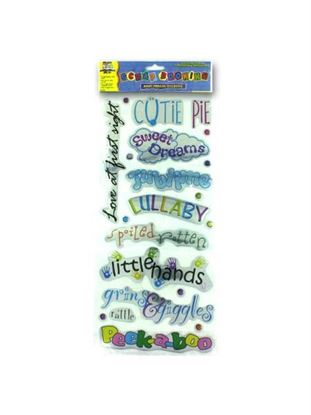 Picture of Baby phrase metallic stickers (Available in a pack of 24)