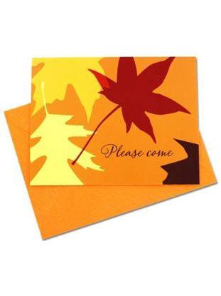 Picture of Autumn themed invitations (Available in a pack of 24)