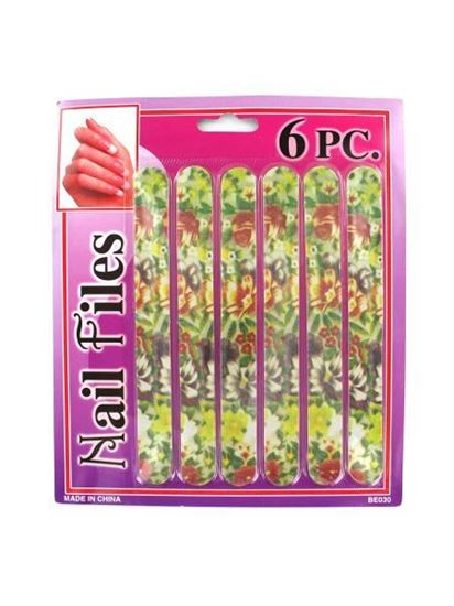 Picture of Emery board set with flower design (Available in a pack of 24)