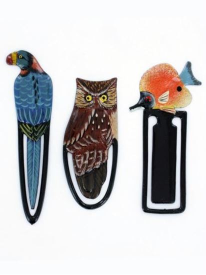 Picture of Assorted animal wooden bookmarks (Available in a pack of 24)