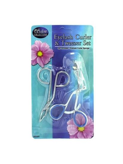 Picture of Eyelash curler and tweezers set (Available in a pack of 24)