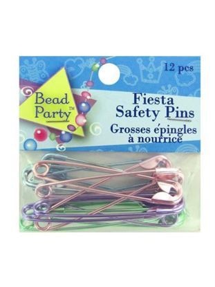 Picture of Pastel colored safety pins (Available in a pack of 24)
