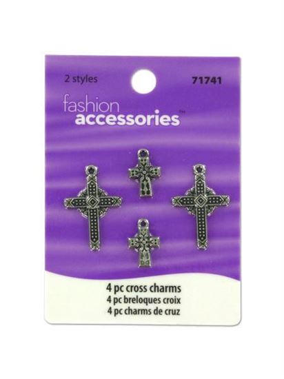 Picture of Cross charms, pack of 4 (Available in a pack of 25)