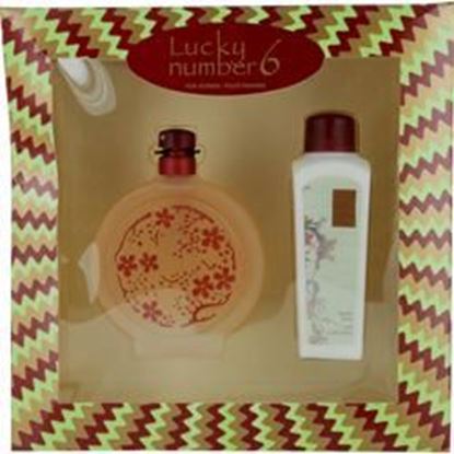Picture of Lucky Number 6 By Lucky Brand Eau De Parfum Spray 3.4 Oz & Body Milk 3.4 Oz