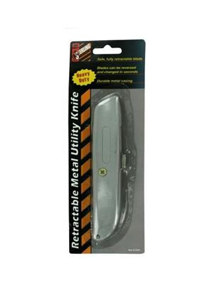 Picture of Retractable metal utility knife (Available in a pack of 24)