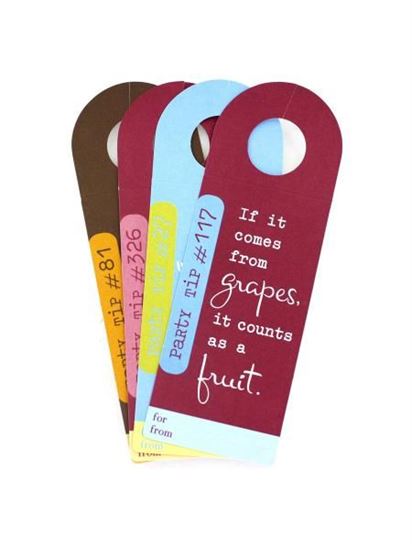 Picture of Party tips bottle tags, pack of 4 (Available in a pack of 36)