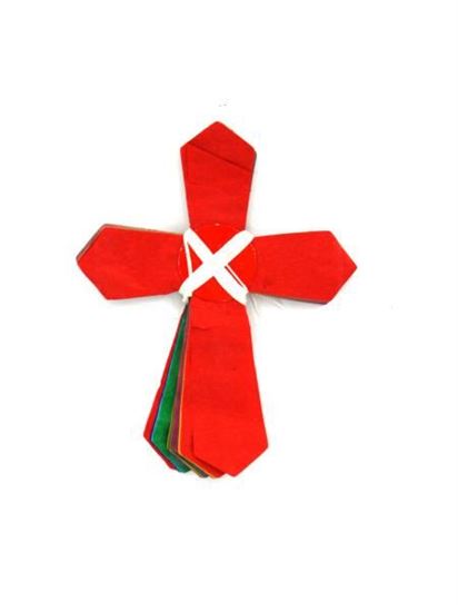 Picture of Multicolored Cross-Shaped Garland (Available in a pack of 30)