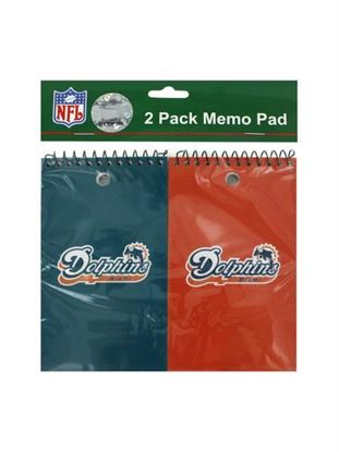 Picture of Miami Dolphins NFL note pads, pack of 2 (Available in a pack of 24)