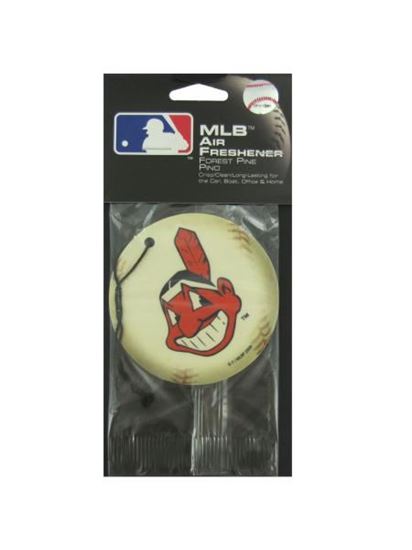 Picture of Cleveland Indians baseball pine freshener (Available in a pack of 24)