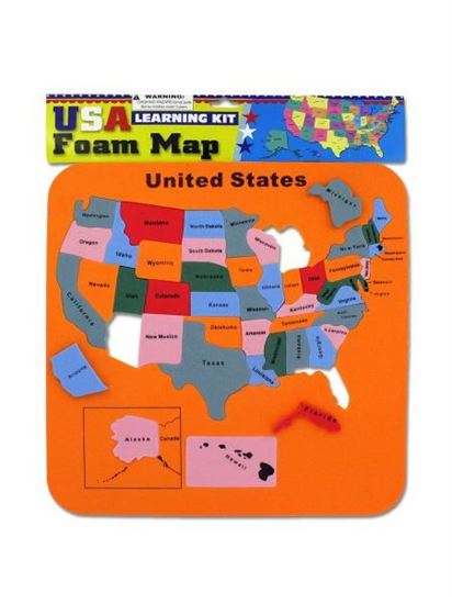 Picture of USA foam map set (Available in a pack of 24)