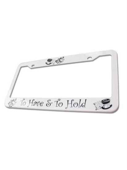 Picture of Wedding License Plate Frame (Available in a pack of 25)