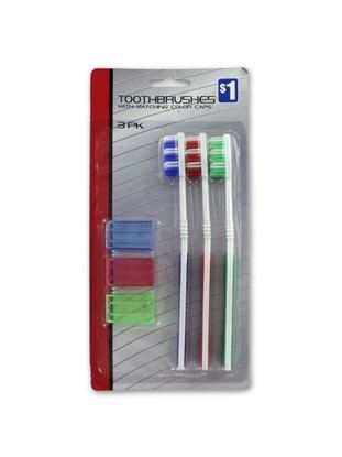 Picture of 3 piece toothbrushes (24 piece per pdq) (Available in a pack of 24)