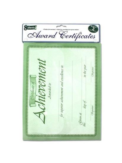 Picture of 10 Pack award certificates (Available in a pack of 24)