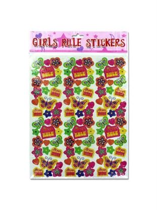Picture of Girls Rule stickers (Available in a pack of 24)